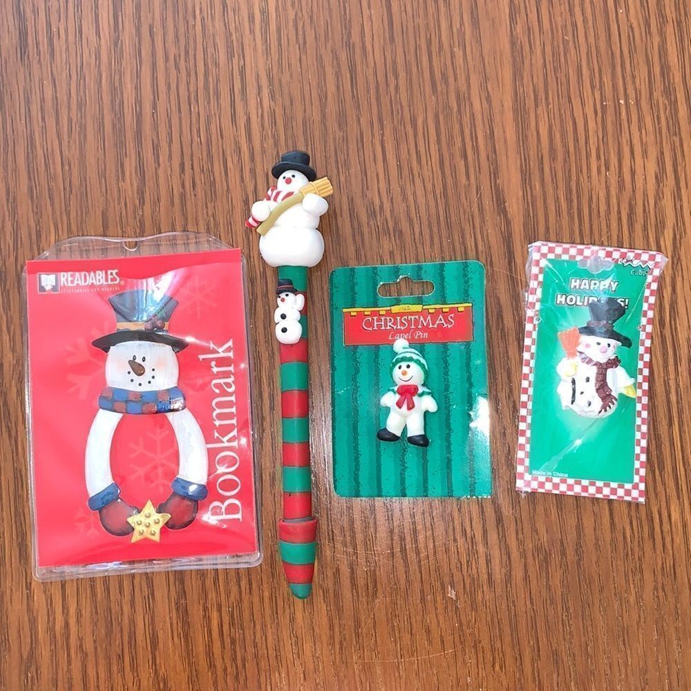 4 Christmas Snowman themed items